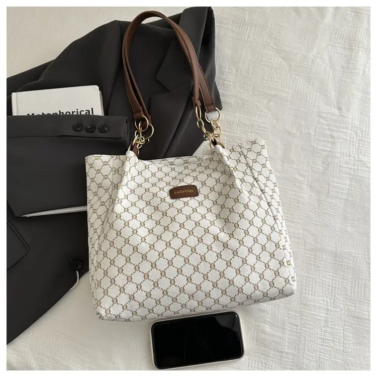 Vintage Monogram Shoulder Bag for Women Large Capacity — feature 5