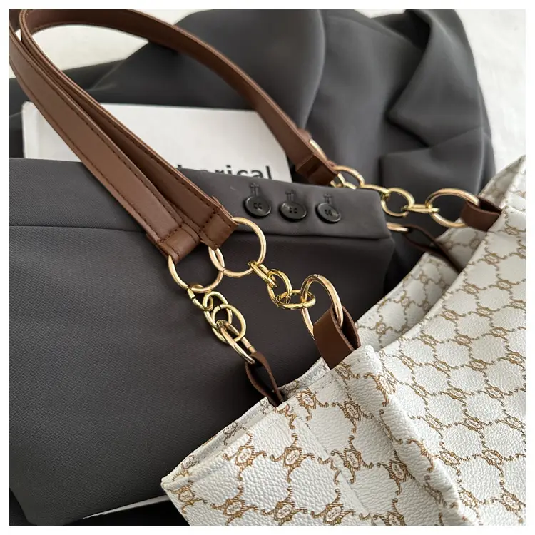 Vintage Monogram Shoulder Bag for Women Large Capacity — feature 8