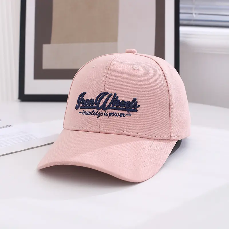 Korean Sun Hat for Men Beige Embroidered Cap - Image 4