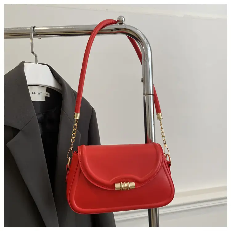 Beige French Textured Shoulder Bag 2025 New Arrival — feature 21