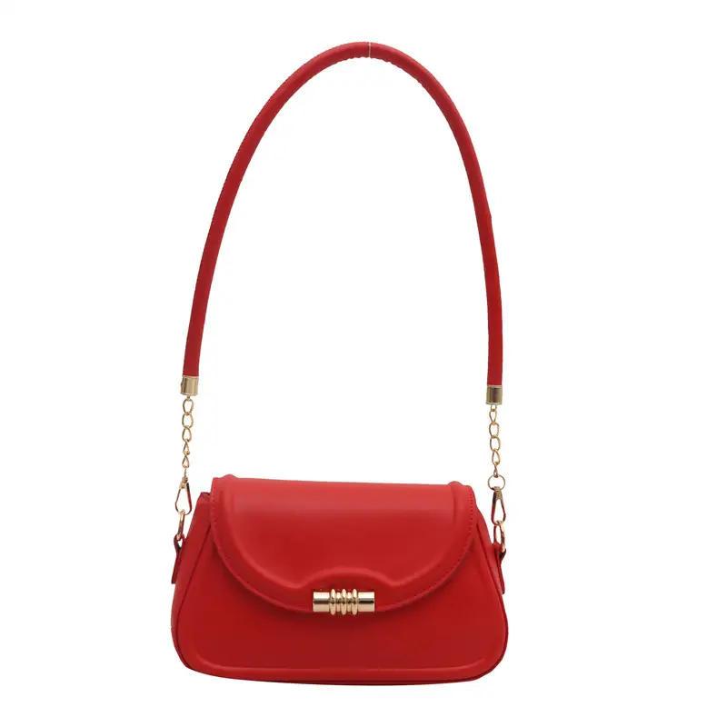 Beige French Textured Shoulder Bag 2025 New Arrival - Image 3