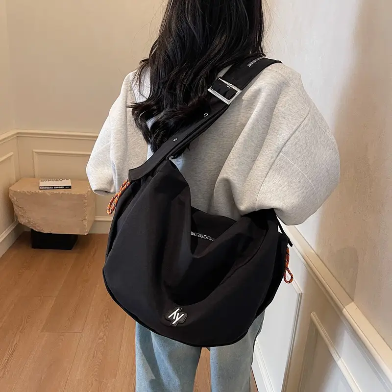 Orange Korean Style Large Capacity Shoulder Bag for Women
