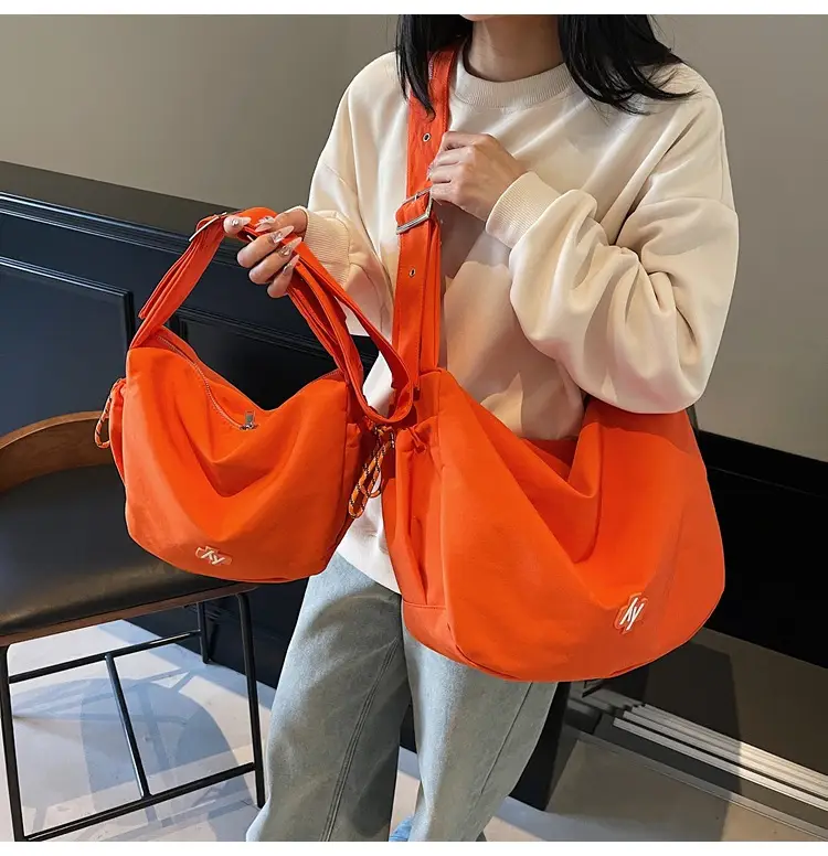Orange Korean Style Large Capacity Shoulder Bag for Women — feature 13