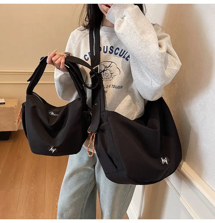 Orange Korean Style Large Capacity Shoulder Bag for Women — feature 15