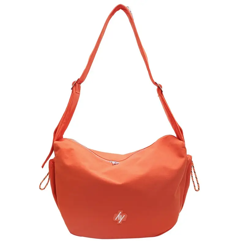 Orange Korean Style Large Capacity Shoulder Bag for Women