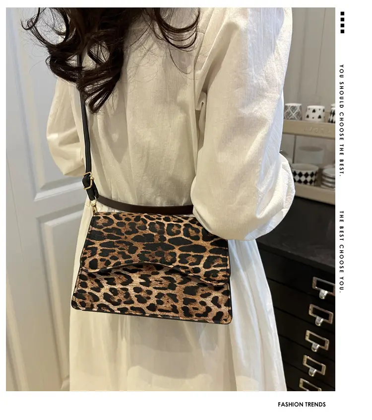 Leopard Print Shoulder Bag for Women Spring 2025 — feature 2