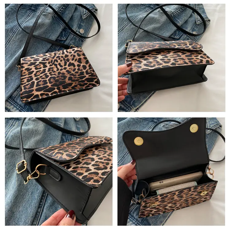 Leopard Print Shoulder Bag for Women Spring 2025 — feature 9