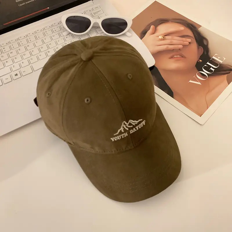 Women's Beige Mountain Cap with Wide Brim - Image 2