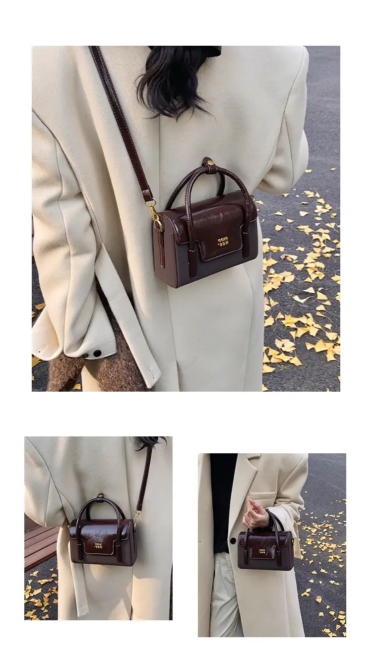 2025 Women's Black Leather Shoulder Crossbody Bag — feature 12
