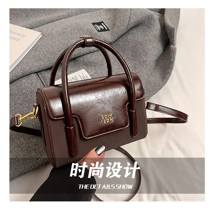 2025 Women's Black Leather Shoulder Crossbody Bag — feature 7