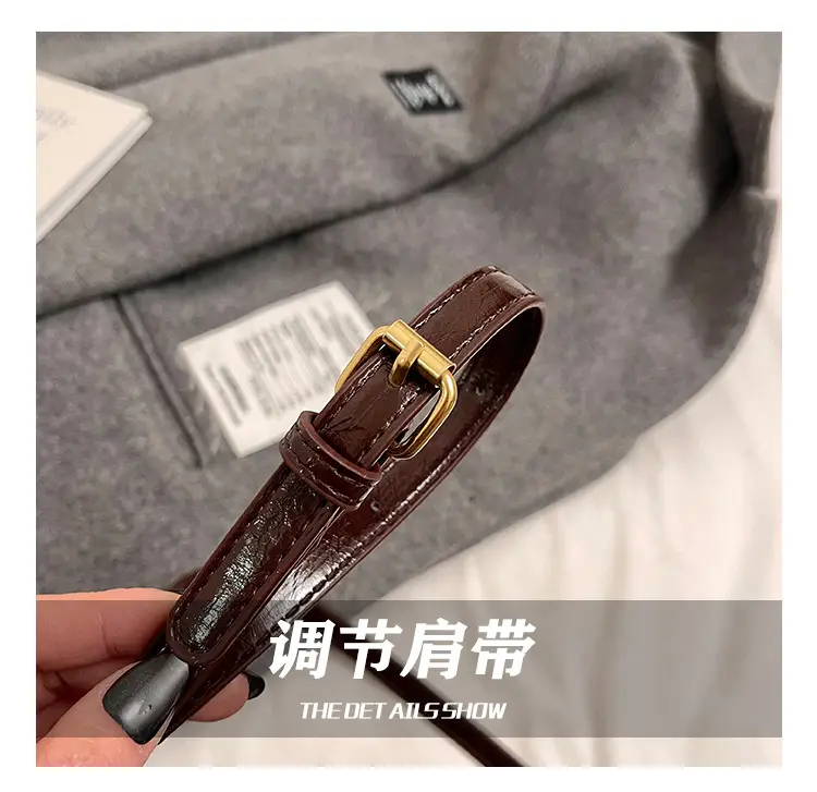 2025 Women's Black Leather Shoulder Crossbody Bag — feature 8