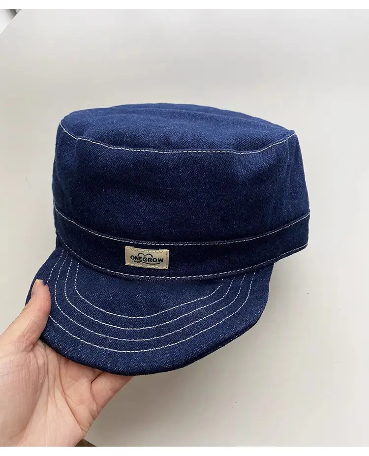 Japanese Style Women Blue Baseball Cap Flat Cap Clothing Accessories — feature 13