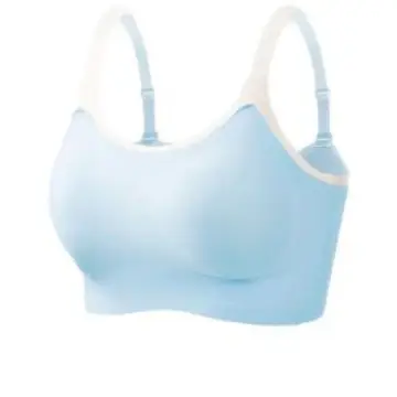 Light Blue Crossbody Strap Sports Top for Women - Image 11