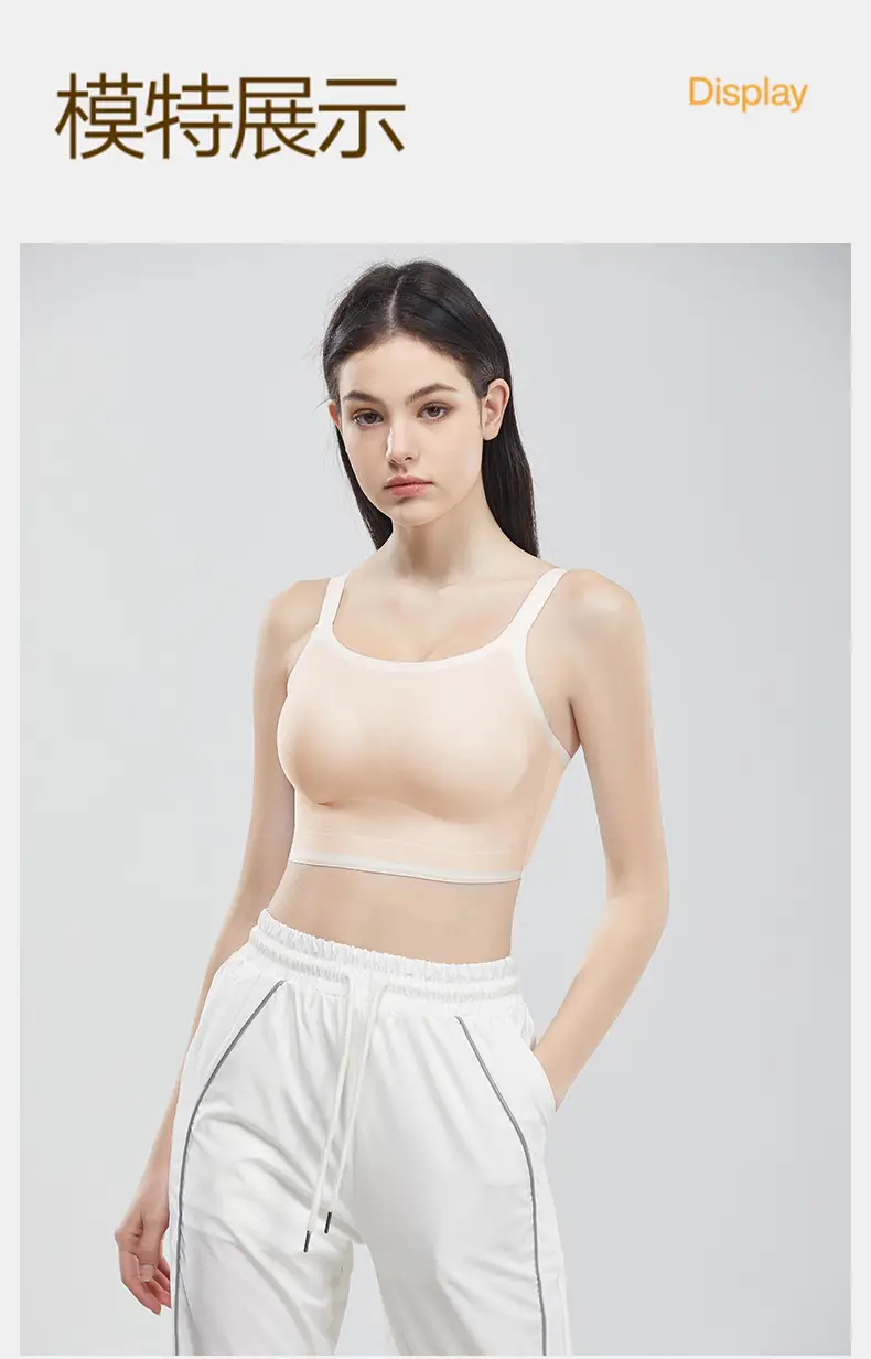 Light Blue Crossbody Strap Sports Top for Women — feature 10