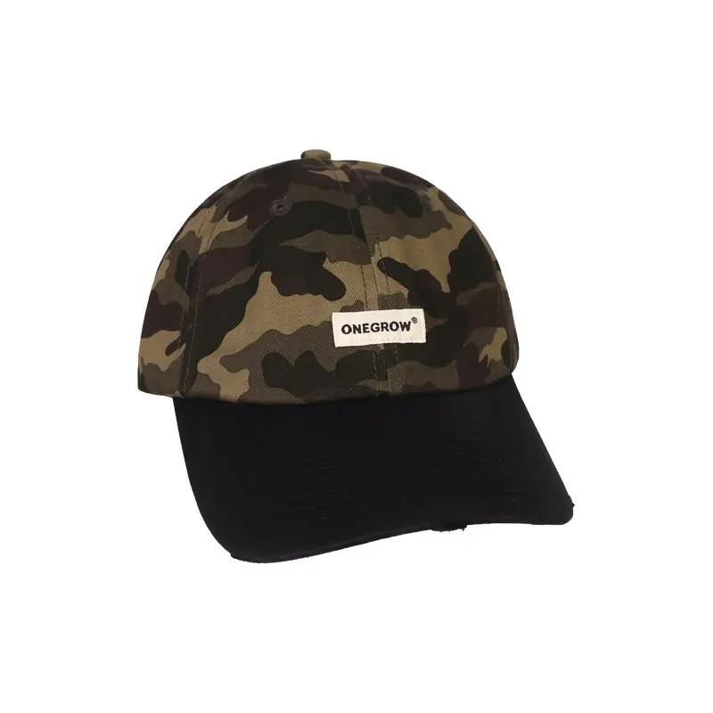 Women Camouflage Baseball Cap Spring Summer Big Head Soft Top Duck Tongue Hat - Image 7