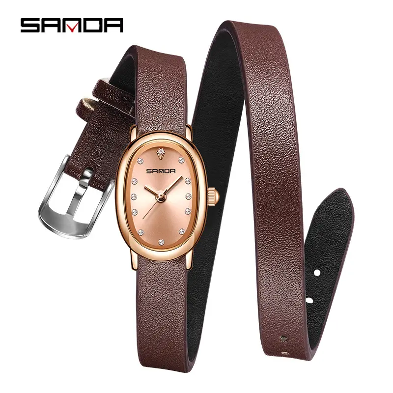Sanda Niche Rose Gold Women's Quartz Watch with Diamond Dial - Image 10