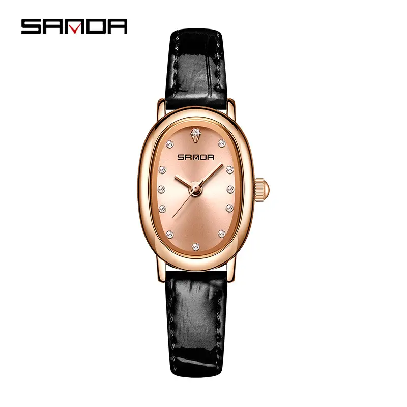 Sanda Niche Rose Gold Women's Quartz Watch with Diamond Dial - Image 6