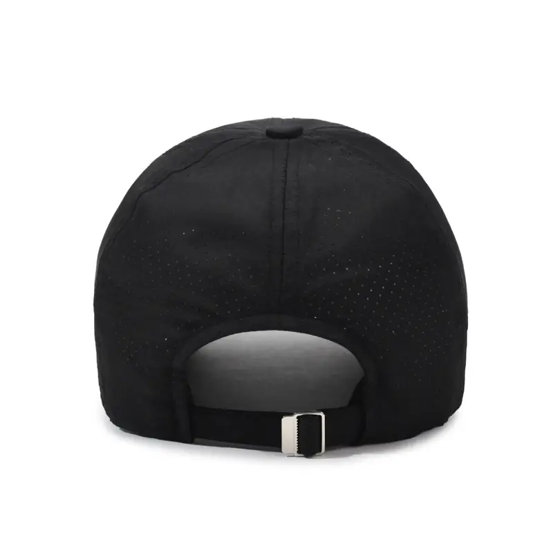 Black Unisex Baseball Cap with Letter Embroidery - Image 10