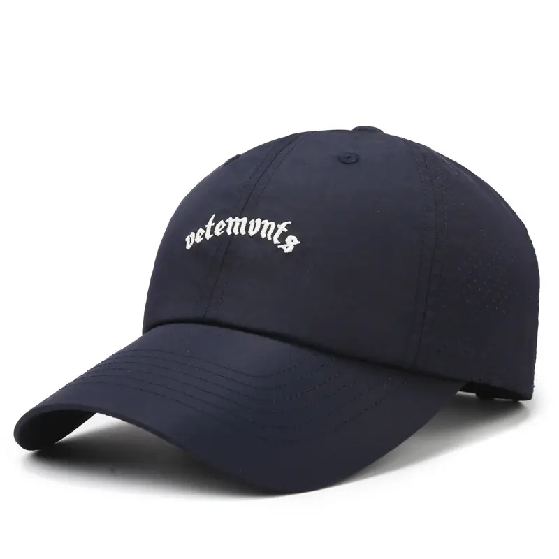 Black Unisex Baseball Cap with Letter Embroidery - Image 2