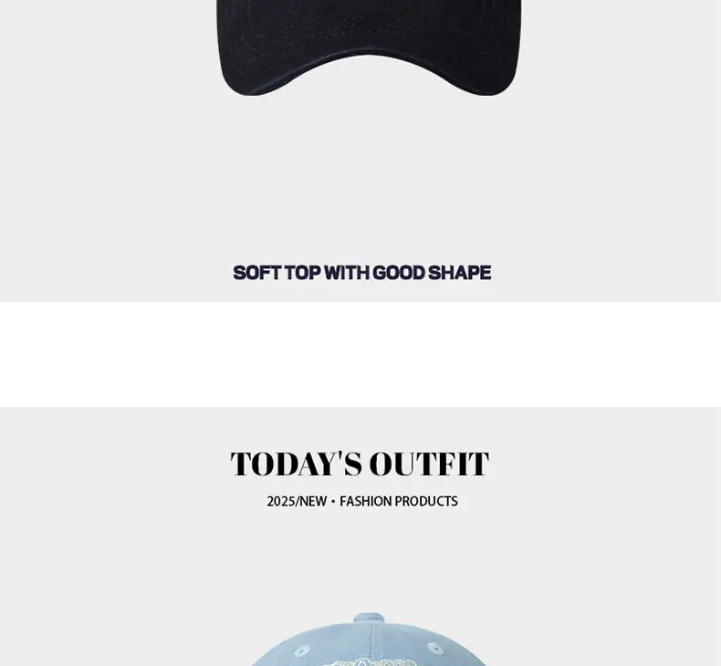 Light Blue Heart Embroidered Baseball Cap for Women — feature 13