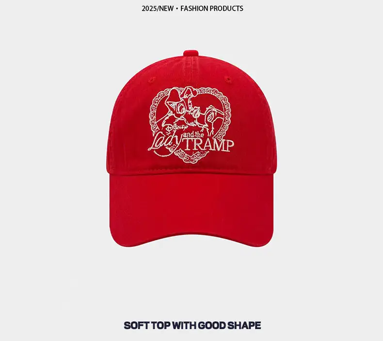 Light Blue Heart Embroidered Baseball Cap for Women — feature 15
