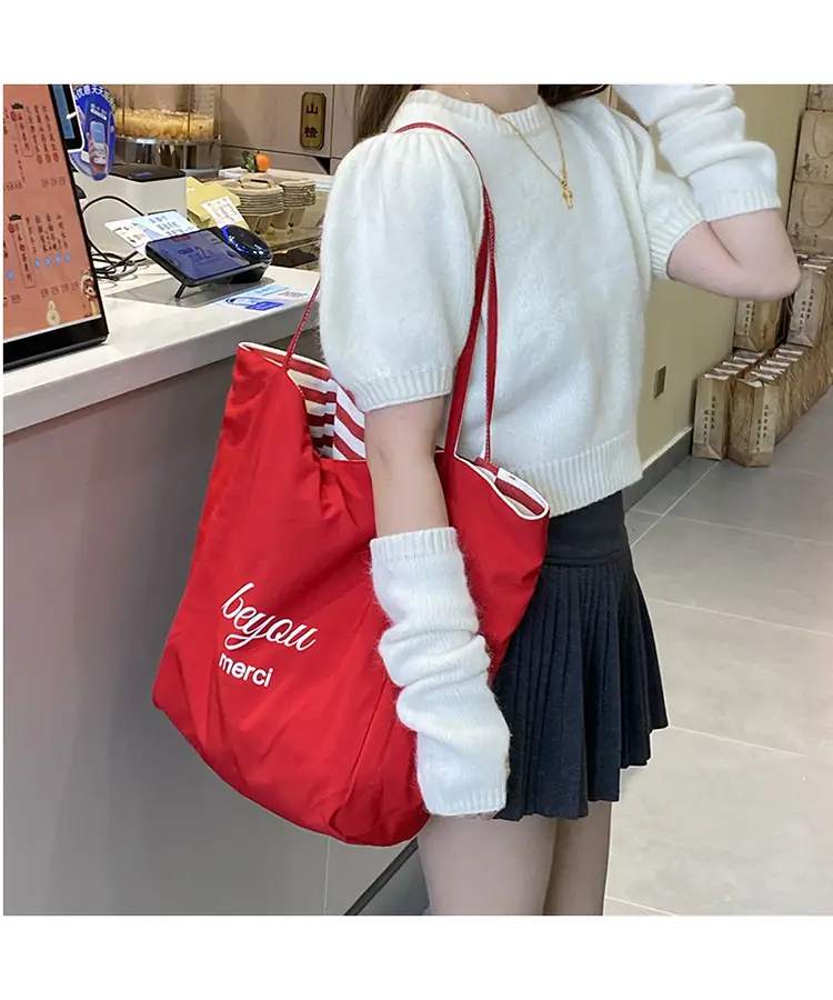 2024 Striped Canvas Tote Bags for Women — feature 12