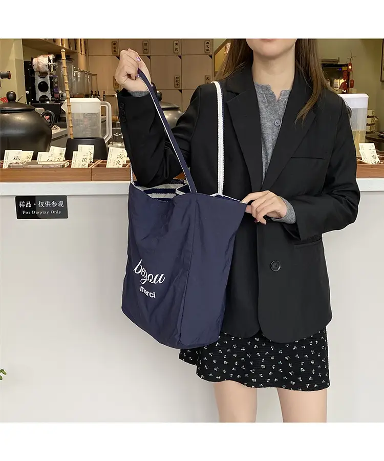2024 Striped Canvas Tote Bags for Women — feature 19