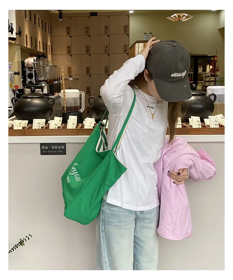 2024 Striped Canvas Tote Bags for Women — feature 43