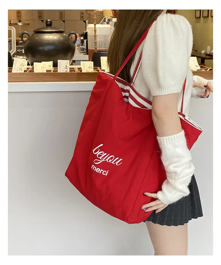 2024 Striped Canvas Tote Bags for Women — feature 9