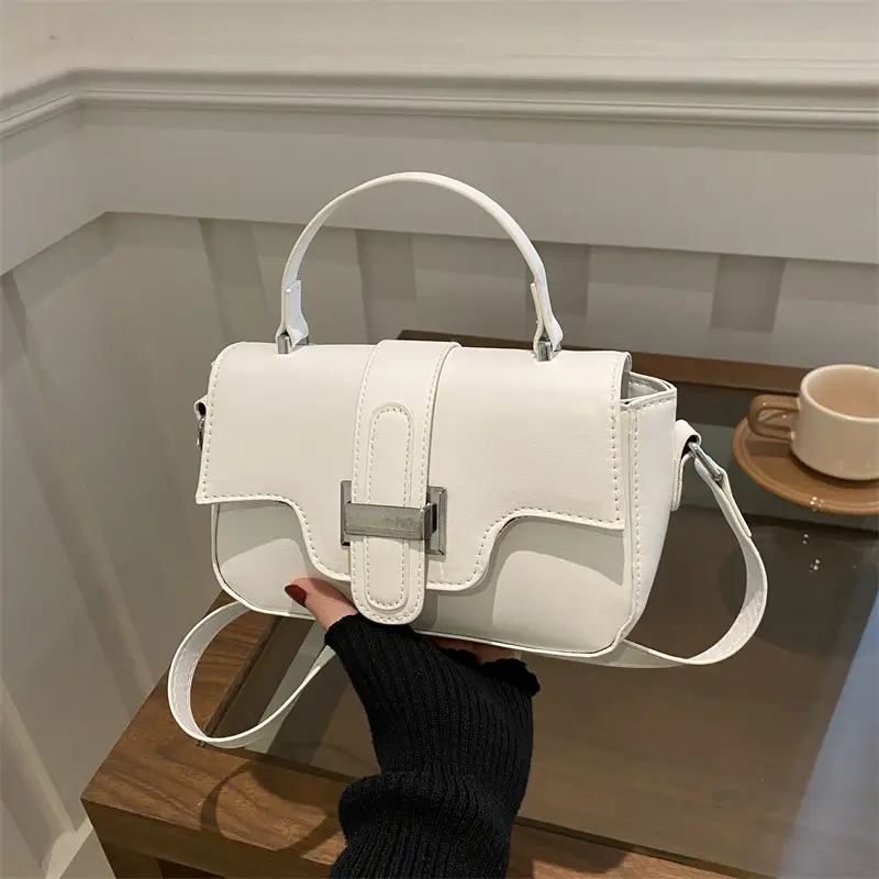 White Square Crossbody Bag for Women 2025 - Image 2