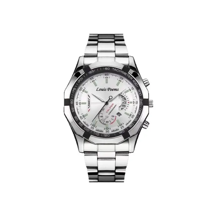Louis Poems Large Dial Waterproof Calendar Business Men's Watch