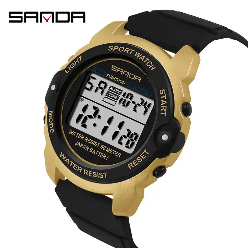 Sanda Pink Digital Watch 41.3mm Waterproof - Image 13