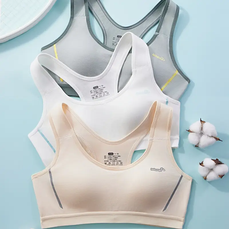 [Sports] Girls Bra Junior High School Students Puberty Development Underwear Shockproof Vest 2528