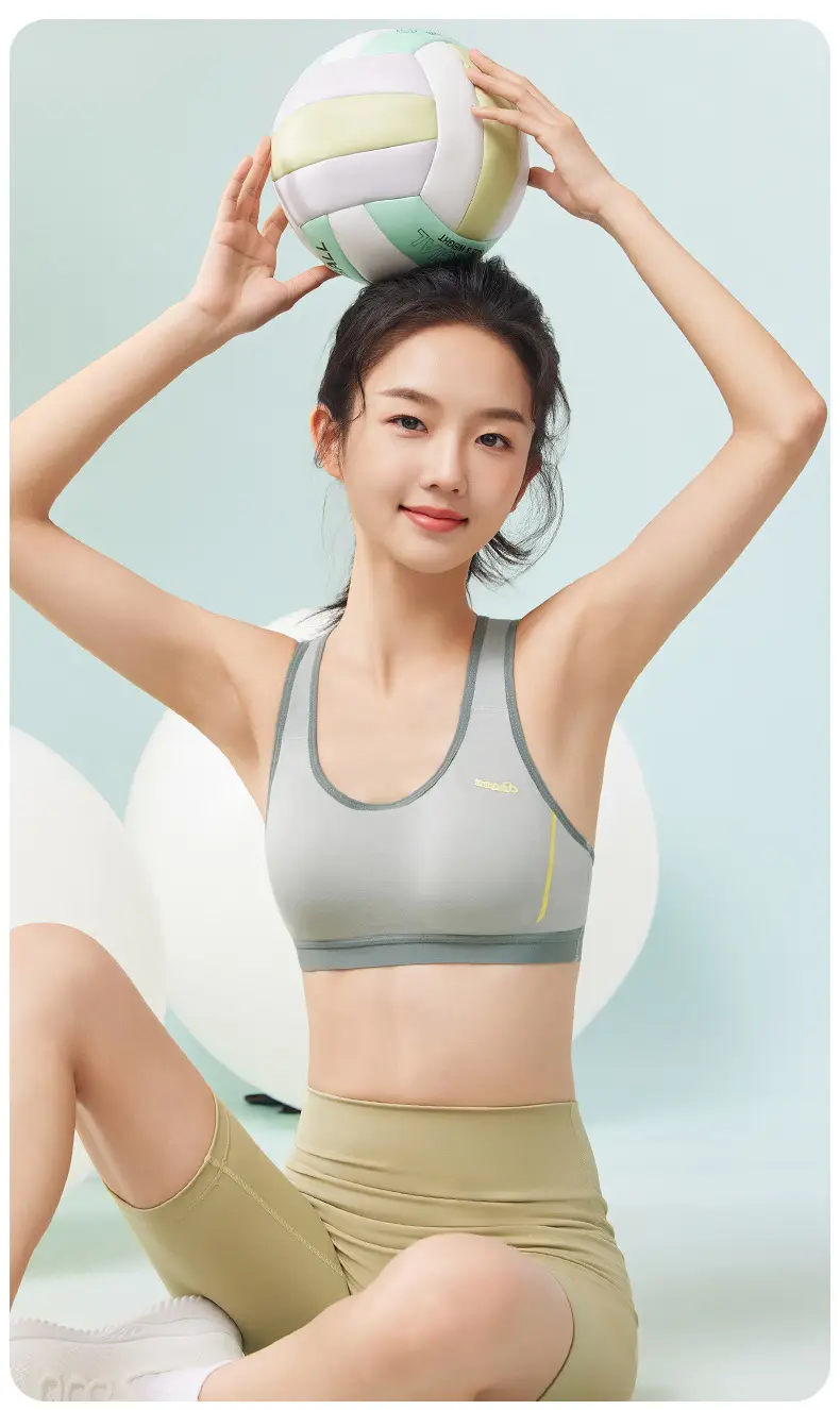[Sports] Girls Bra Junior High School Students Puberty Development Underwear Shockproof Vest 2528 — feature 12