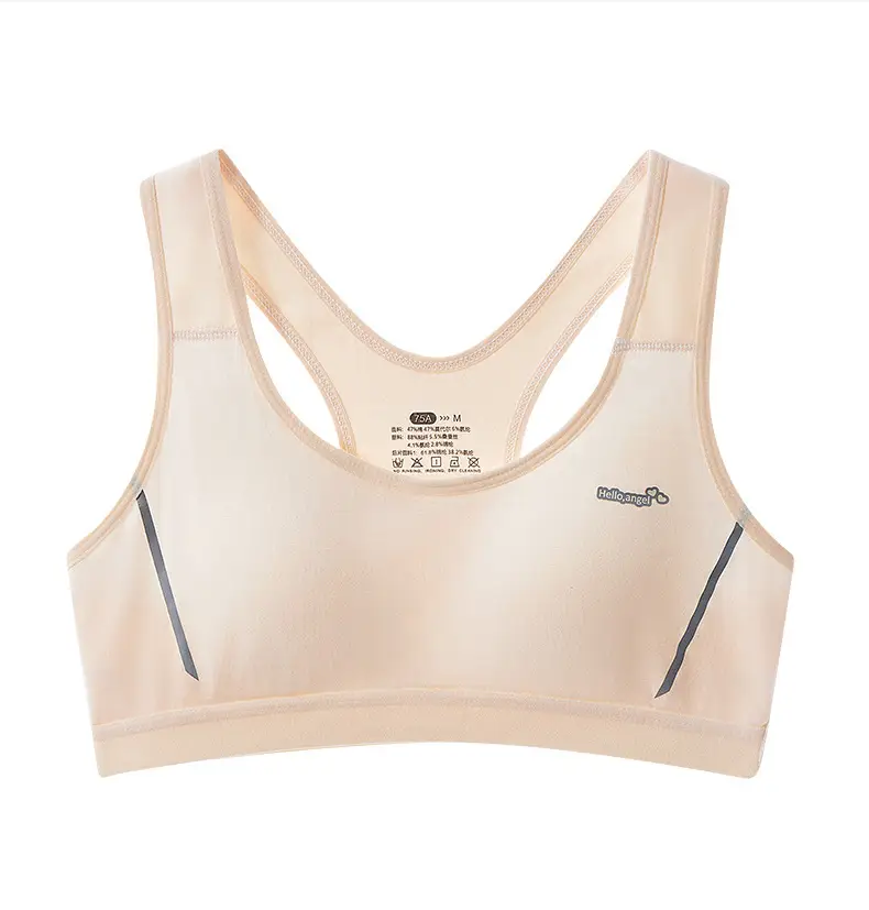 [Sports] Girls Bra Junior High School Students Puberty Development Underwear Shockproof Vest 2528