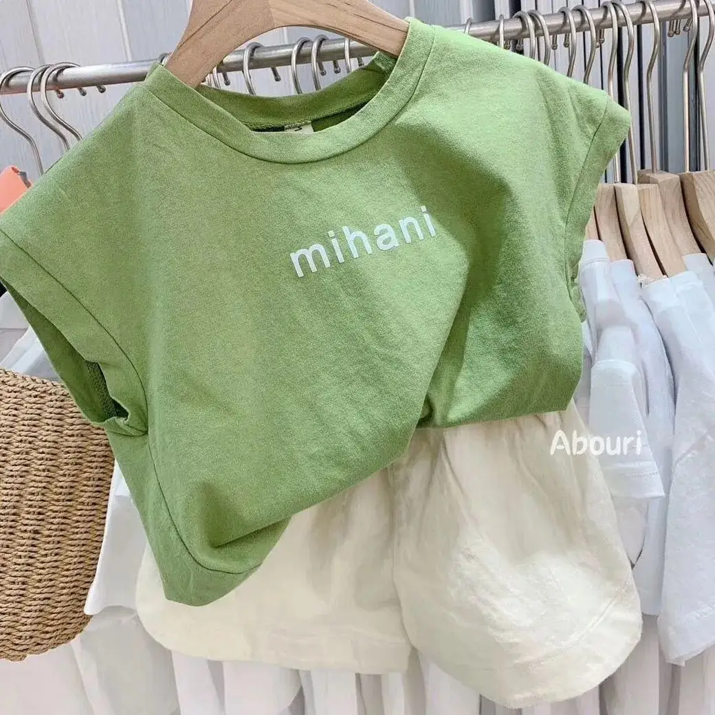 Green Cotton Boys T-Shirt Set Summer 2025 — feature 1