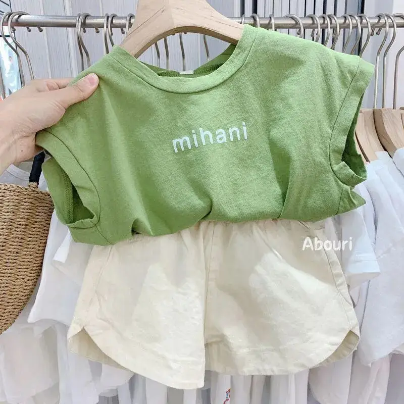 Green Cotton Boys T-Shirt Set Summer 2025 — feature 3