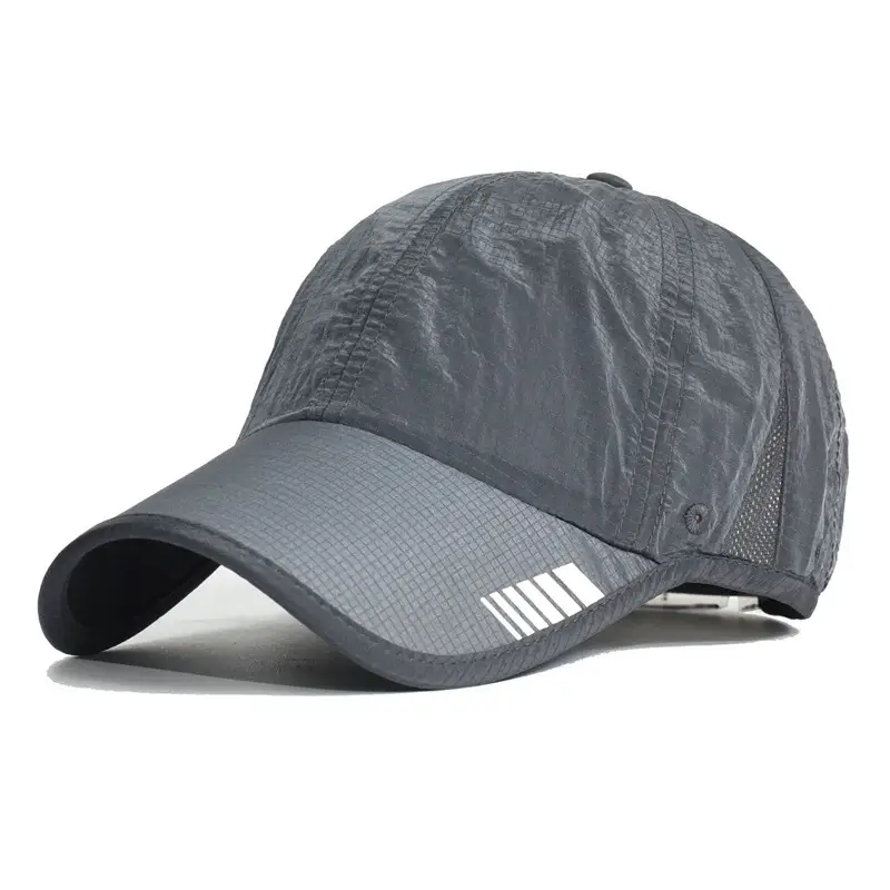 Men Blue Mesh Sun Hat with Brand Logo - Image 23