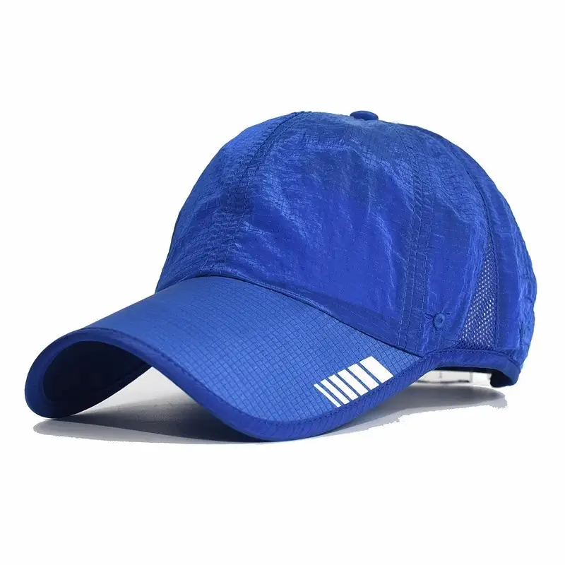 Men Blue Mesh Sun Hat with Brand Logo — feature 18
