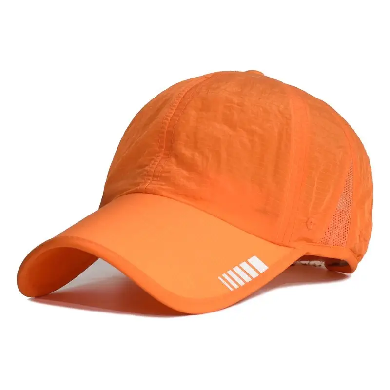 Men Blue Mesh Sun Hat with Brand Logo — feature 21