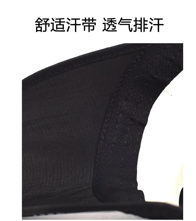 Men Blue Mesh Sun Hat with Brand Logo — feature 25