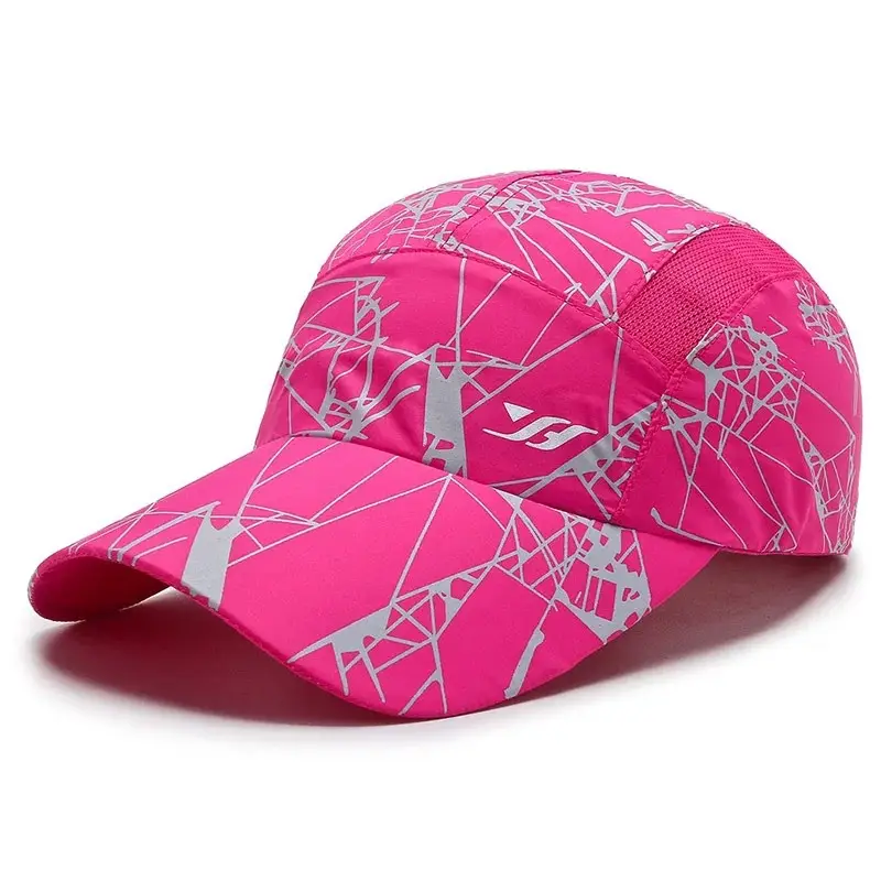 Men Blue Mesh Sun Hat with Brand Logo - Image 17