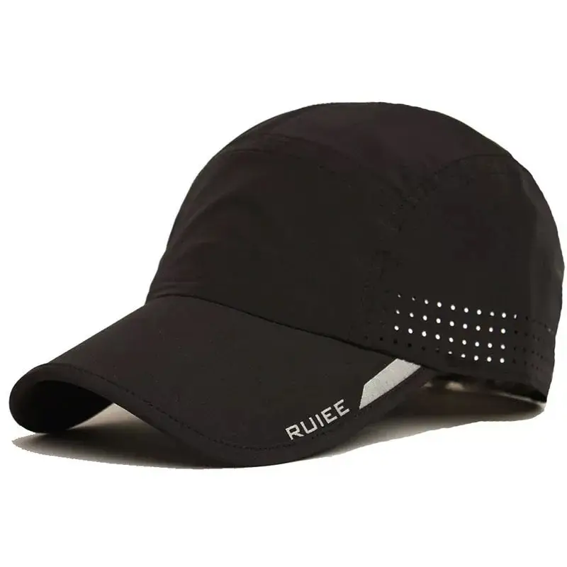 Men Blue Mesh Sun Hat with Brand Logo - Image 18