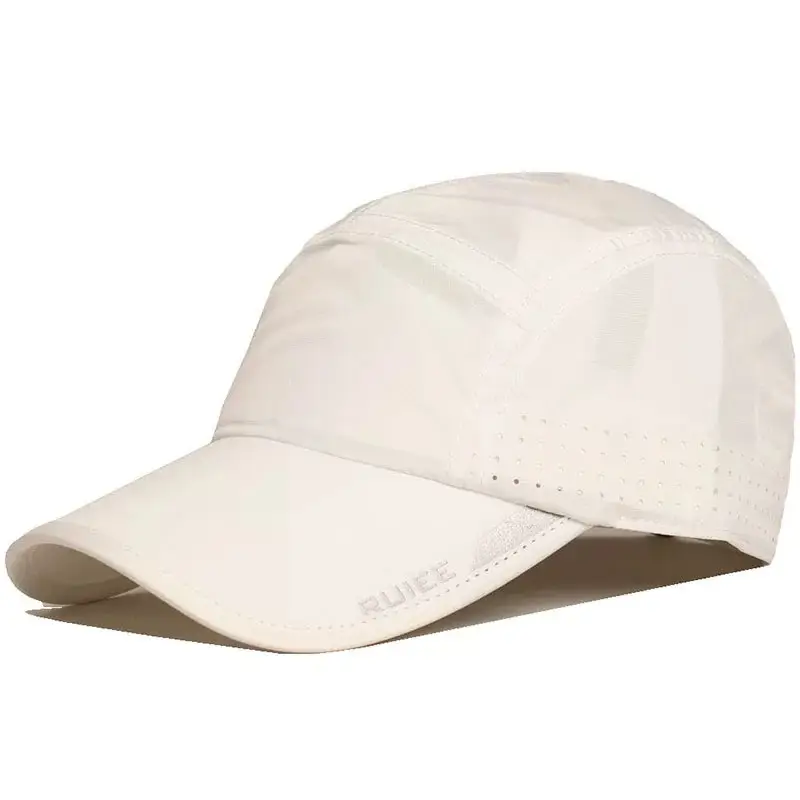Men Blue Mesh Sun Hat with Brand Logo - Image 21