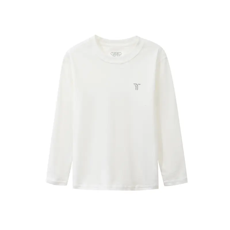 Boys Long Sleeve Cotton T-Shirt White Black Spring Autumn - Image 2