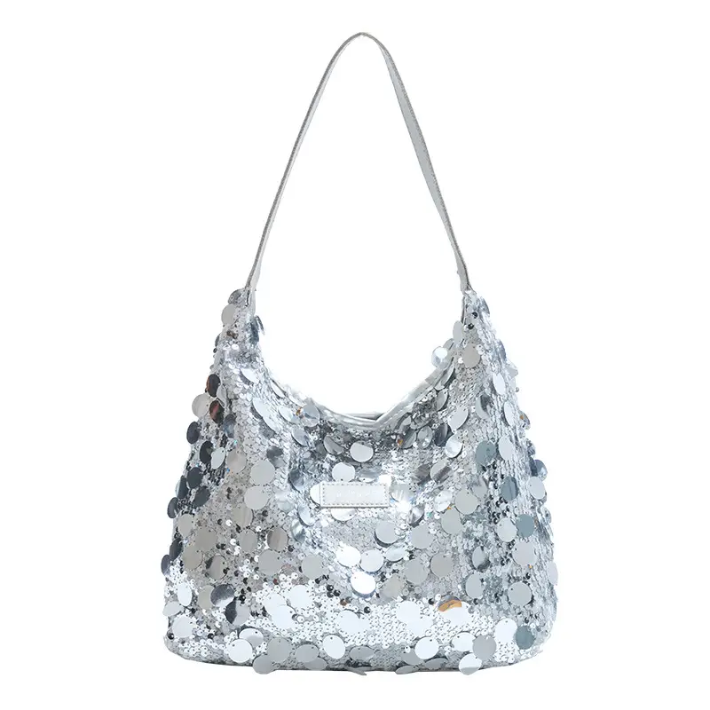 2024 Sequin Tote Bag Women One Shoulder Casual Wear - Image 7