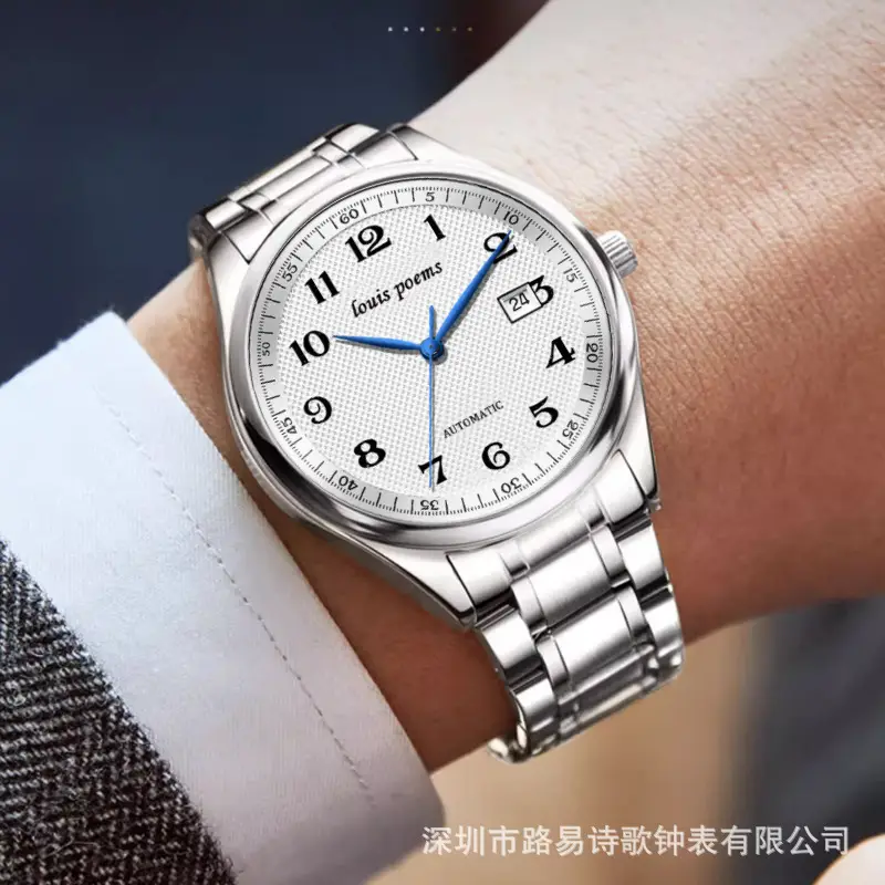 Famous Craftsman Men's Watch Steel Belt Calendar Waterproof Flywheel Movement - Image 4