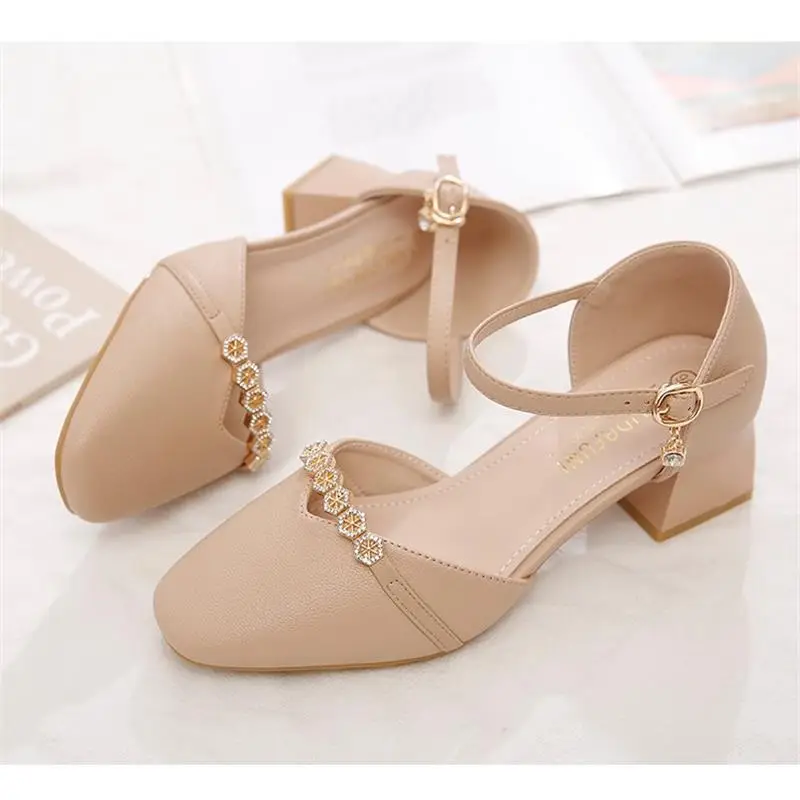 Women's Beige Heeled Sandals Summer 2025 - Image 4
