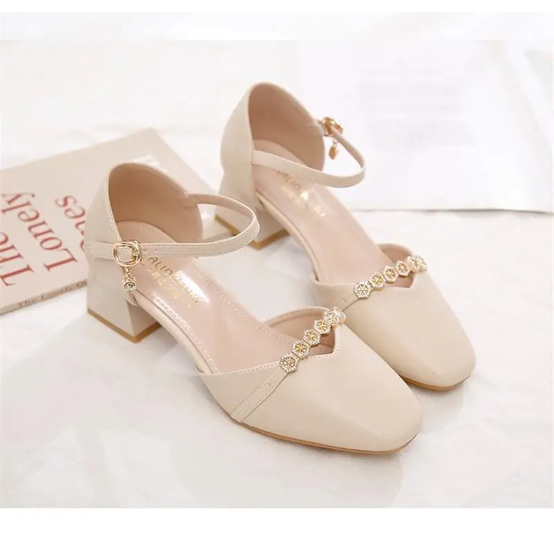 Women's Beige Heeled Sandals Summer 2025 - Image 5