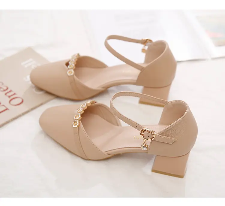 Women's Beige Heeled Sandals Summer 2025 — feature 6